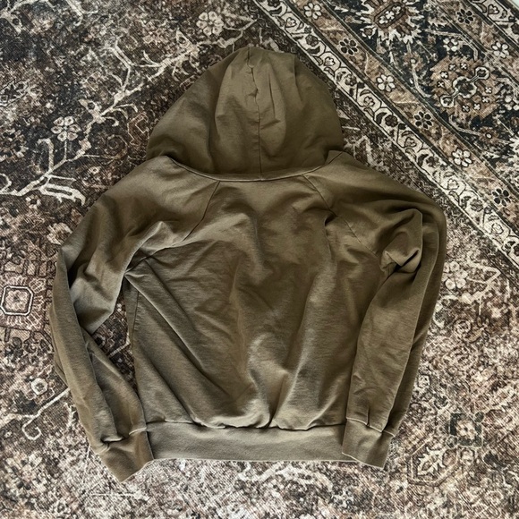 American Apparel Tan Fleece Zip-Up - Picture 4 of 6